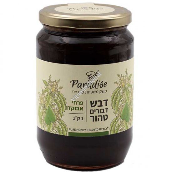 Натуральный израильский мёд из цветов авокадо, 1 кг - Paradise Bee Farm