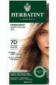 Стойкая гель-краска для волос, цвет золотистый блонд (7D) - Гербатинт
